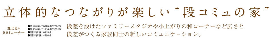 立体的なつながりが楽しい”段コミュの家”
