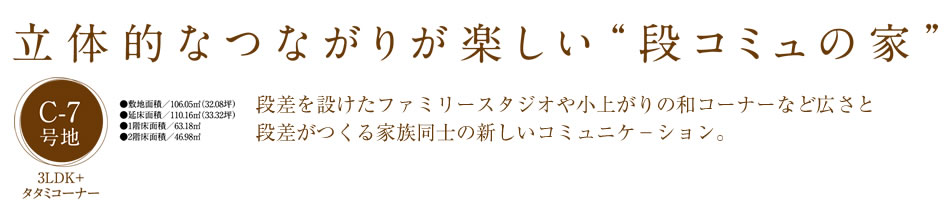立体的なつながりが楽しい”段コミュの家”