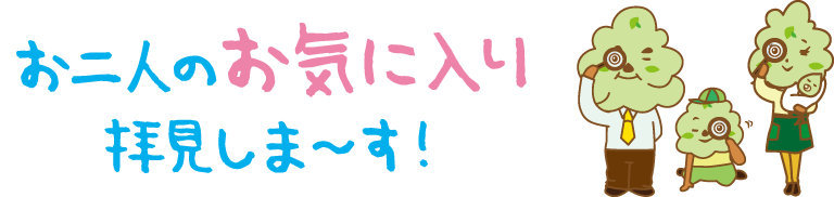 お二人のお気に入りPOINTをご紹介!